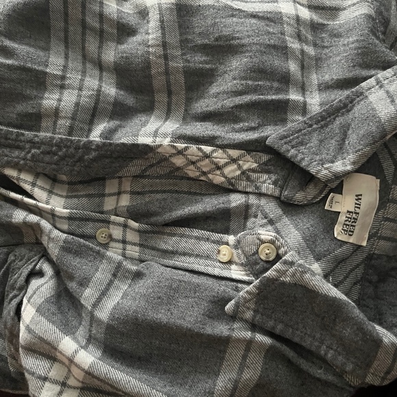 Wilfred Free Flannel - Grey Plaid - Picture 1 of 3